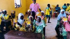 Menstrual Hygiene: UDS student donates sanitary pads to 2 schools in Tamale