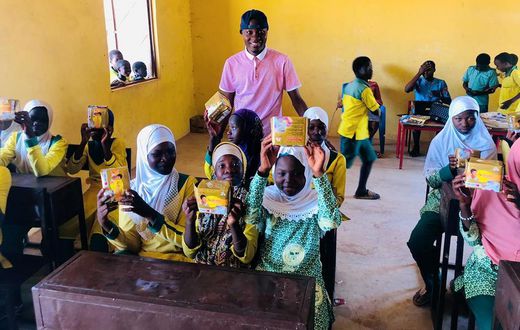 Menstrual Hygiene: UDS student donates sanitary pads to 2 schools in Tamale