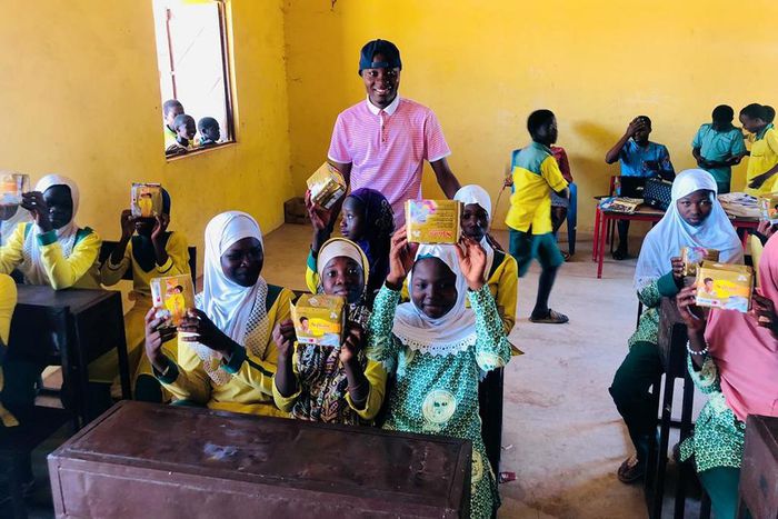 Menstrual Hygiene: UDS student donates sanitary pads to 2 schools in Tamale