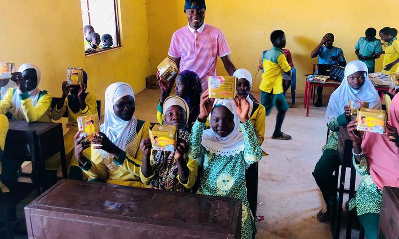 Menstrual Hygiene: UDS student donates sanitary pads to 2 schools in Tamale