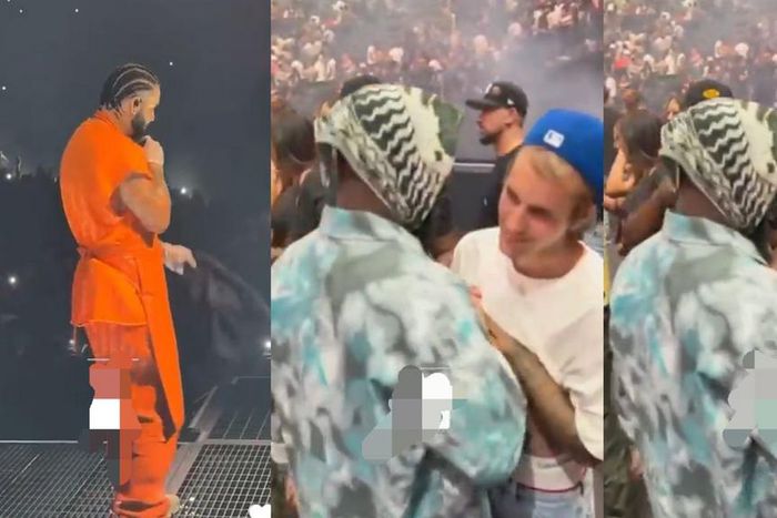 Sark Nation excited as Sarkodie meets Justin Bieber ast Drake's concert (VIDEO)