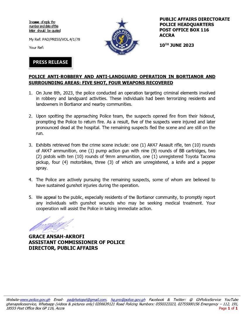 Bortianor anti land guards operation