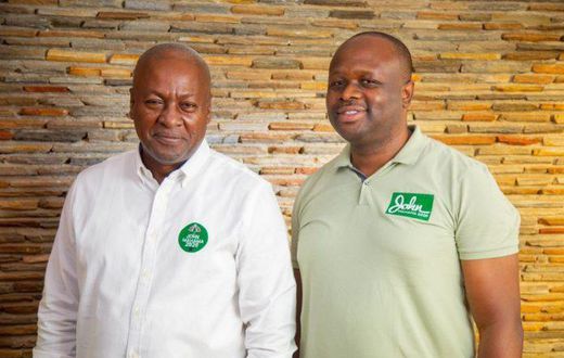 John Mahama and Edward Omane Boamah