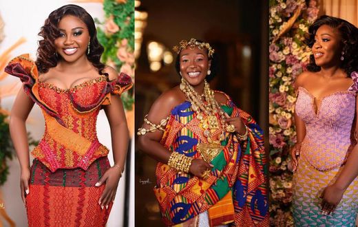 Brides in Kente