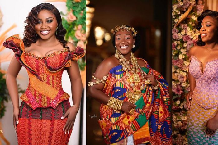 Brides in Kente