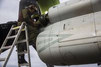 Marine Corps MV-22 Osprey engine maintenance