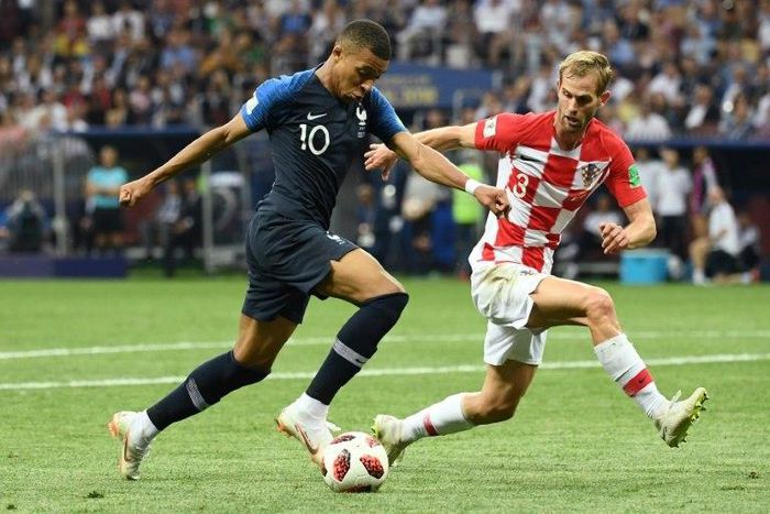 Heart scare: Croatia defender Ivan Strinic in action in the World Cup final