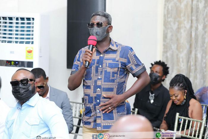 Agya Koo at the meeting with the IGP