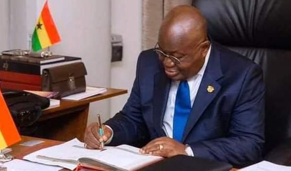 Nana Addo signs