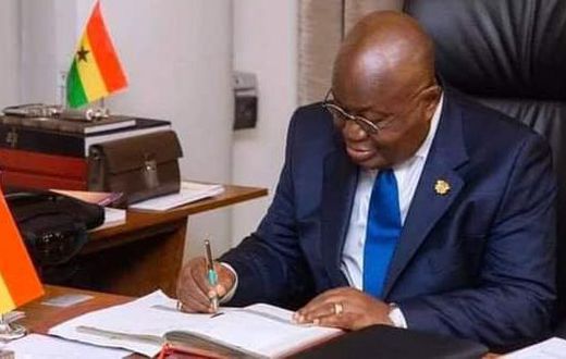 Nana Addo signs