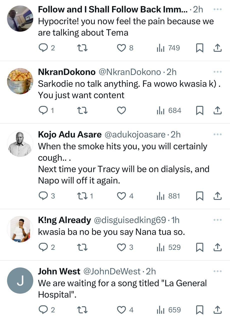 'Hypocrite, drop another dumsor track' - Sarkodie told as he comments on 2024 Dumsor