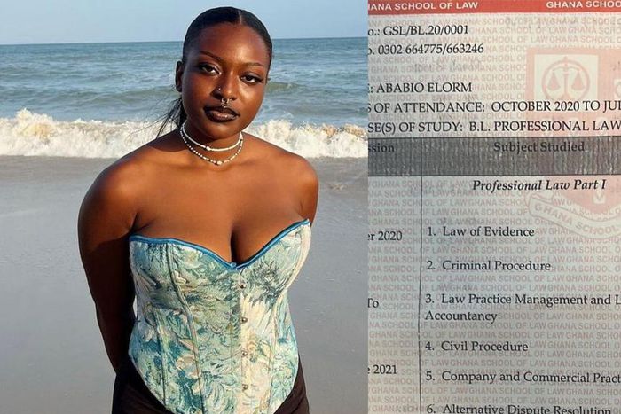 Ama Governor posts her Ghana Law School results online as she marks her birthday