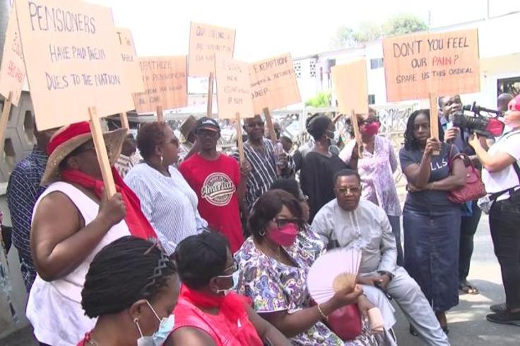 Some persons (pensioners) who want to be exempted from the domestic debt exchange programme.
