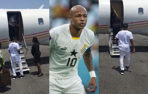 Andre Ayew departs Ghana in private jet amid transfer speculation