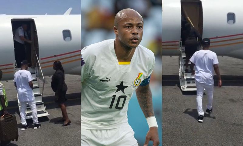 Andre Ayew departs Ghana in private jet amid transfer speculation