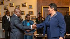 Virginia Palmer and Akufo Addo