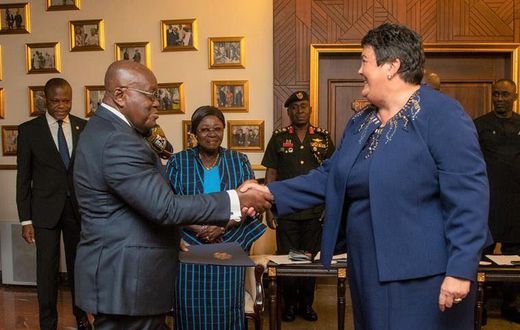 Virginia Palmer and Akufo Addo
