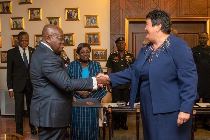 Virginia Palmer and Akufo Addo