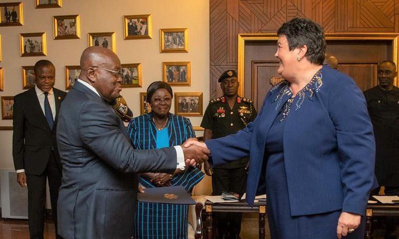Virginia Palmer and Akufo Addo