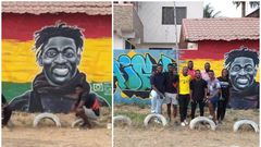 Mural of Christian Atsu unveiled in Tema