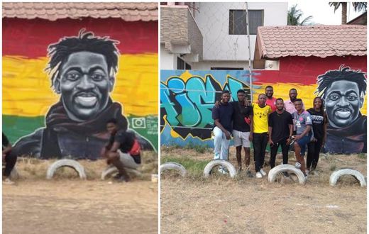 Mural of Christian Atsu unveiled in Tema