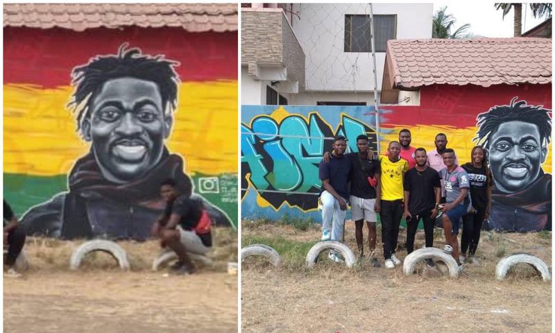 Mural of Christian Atsu unveiled in Tema