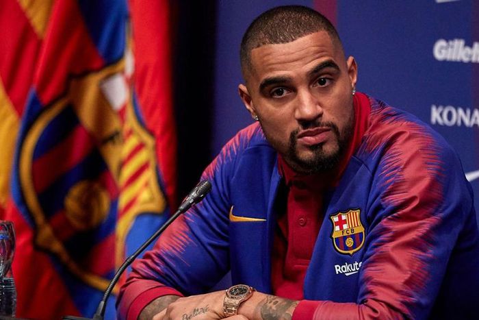 Kevin Prince Boateng presser at Barcelona