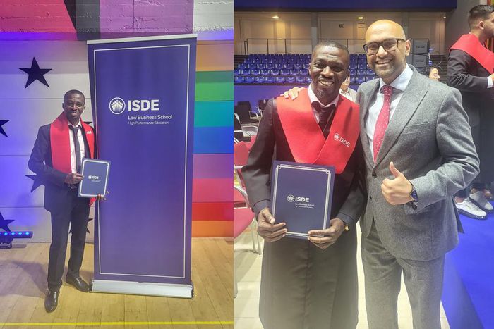 Yussif Chibsah graduates with Masters in International Sports Law