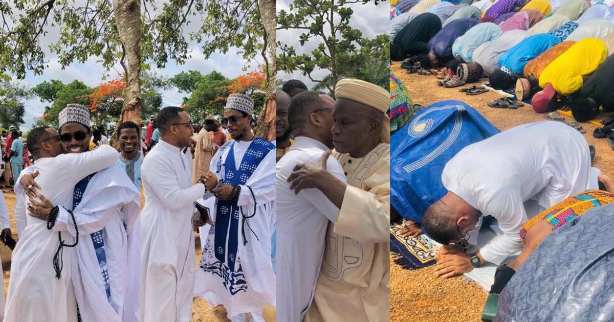 Heart-warming photos emerge as Catholic priest joins Muslims in Eid ...