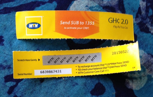 MTN Ghana to phase out airtime scratch cards by June 30