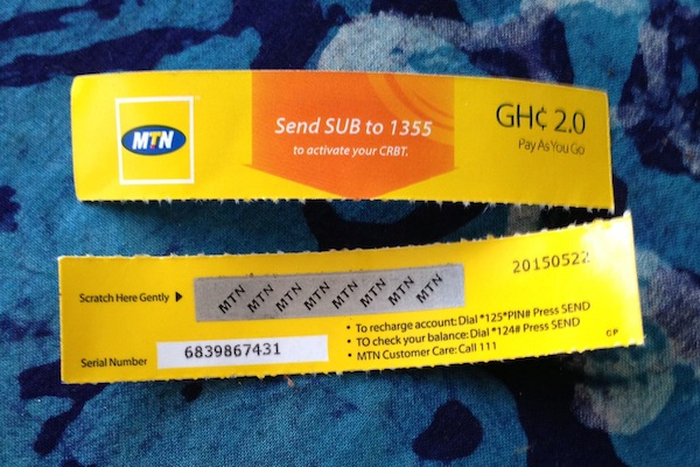 MTN Ghana to phase out airtime scratch cards by June 30