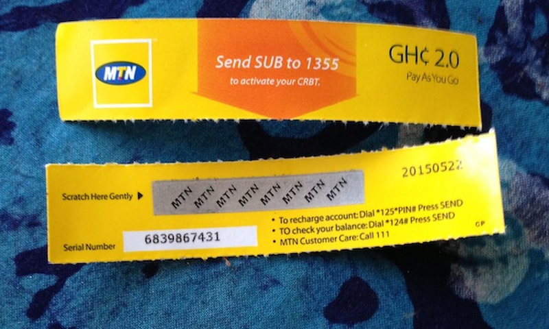 MTN Ghana to phase out airtime scratch cards by June 30