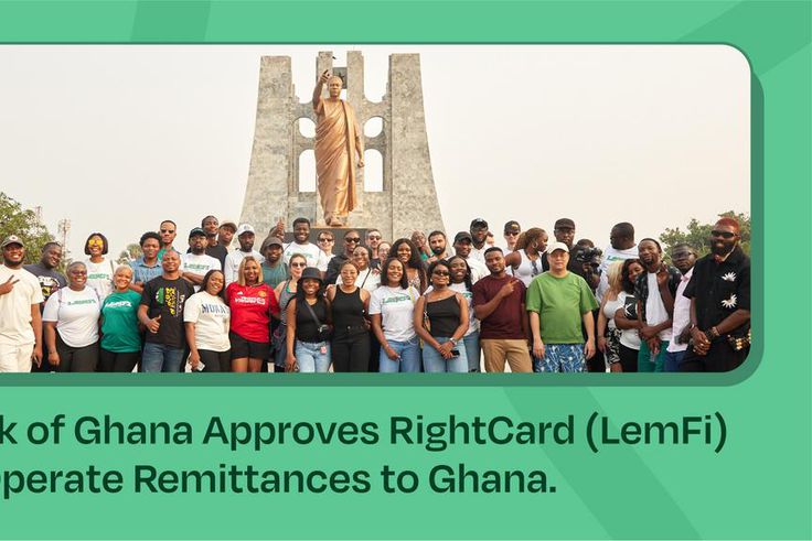 Bank of Ghana approves RightCard (LemFi) to operate remittances to Ghana
