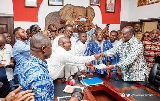 Alan Kyeremanten with NPP leadership