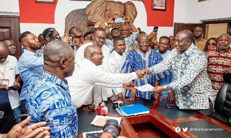 Alan Kyeremanten with NPP leadership