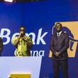 Sarkodie interacting with the audience at a First Bank Ghana event