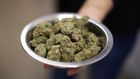 A woman holds marijuana for sale at the MedMen store in West Hollywood. REUTERS/Lucy Nicholson