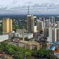 Nairobi City skyline.