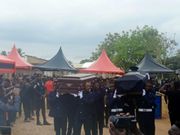 A/R: Police fraternity, Senior officers bid farewell to Police officer who died in fire with family