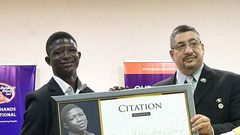 Strika receives citation for his role in "Beasts Of No Nation"