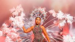 Mercy Eke's outfit stole the show. [Instagram/Pulse]