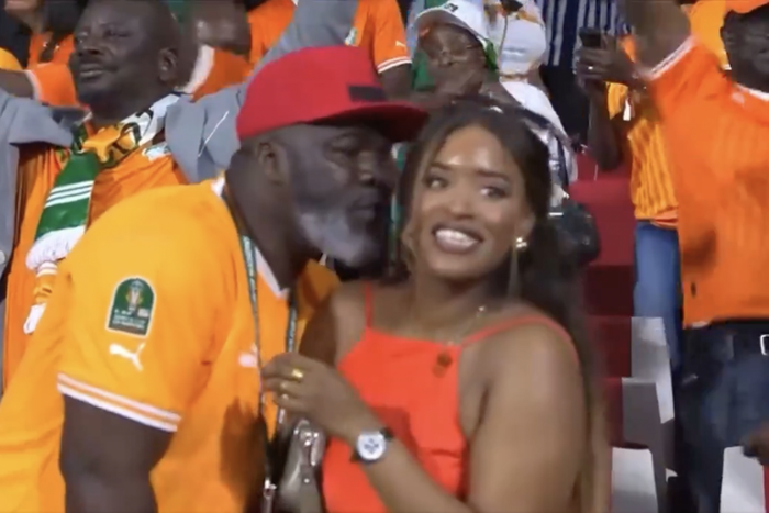 Some Ivorian father trying to flirt with a Senegalese.