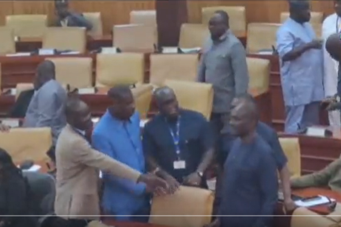 Unhappy Kennedy Agyapong rejects handshake from NPP MPs in parliament