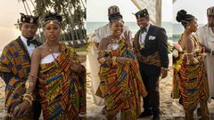 Snowfall: Popular American series features David Dontoh with lead stars in Ghana Kente