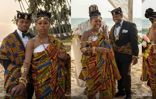 Snowfall: Popular American series features David Dontoh with lead stars in Ghana Kente