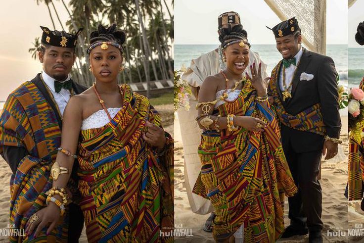 Snowfall: Popular American series features David Dontoh with lead stars in Ghana Kente