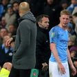 Kevin De Bruyne limped off in the final minutes of Manchester City's win over Fulham