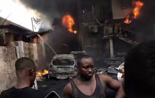 Fire in Kwadaso