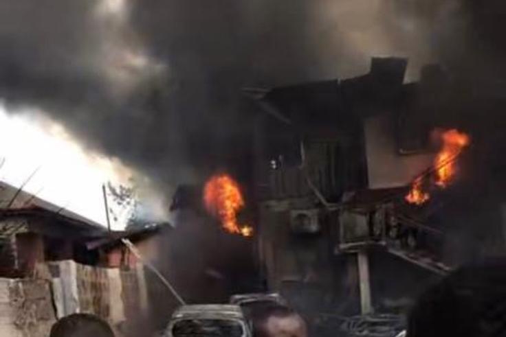 Fire in Kwadaso