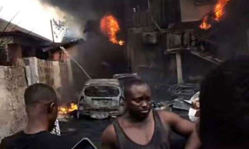 Fire in Kwadaso